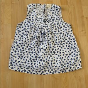 Kate Spade Blue Starfish Print Top